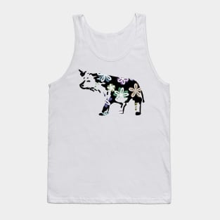 Cow with flowers Tank Top